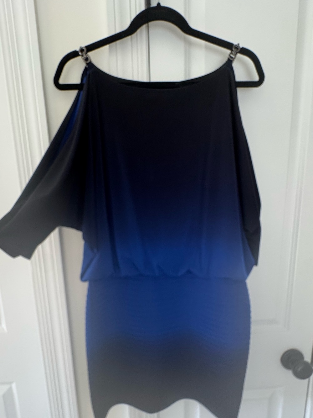 Cache Ombré Dress Blue/Black size 8